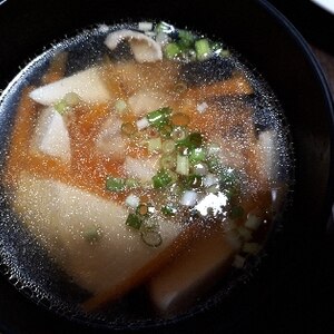 豆腐と椎茸の中華スープ